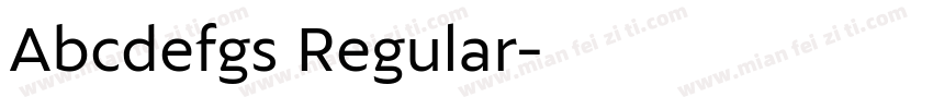 Abcdefgs Regular字体转换